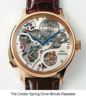 The credor spring drive minute repeater