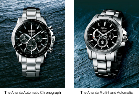 The ananta automatic chronograph, the ananta multi-hand automatic